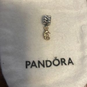 Rare retired Pandora seahorse charm